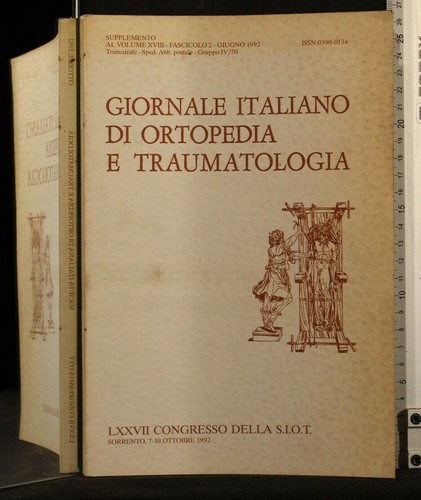 Giornale italiano ortopedia - italiano, di